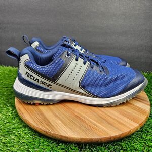 Sqairz Speed Mesh Mens Size 11 Breathable Performance Golf Shoes Blue White